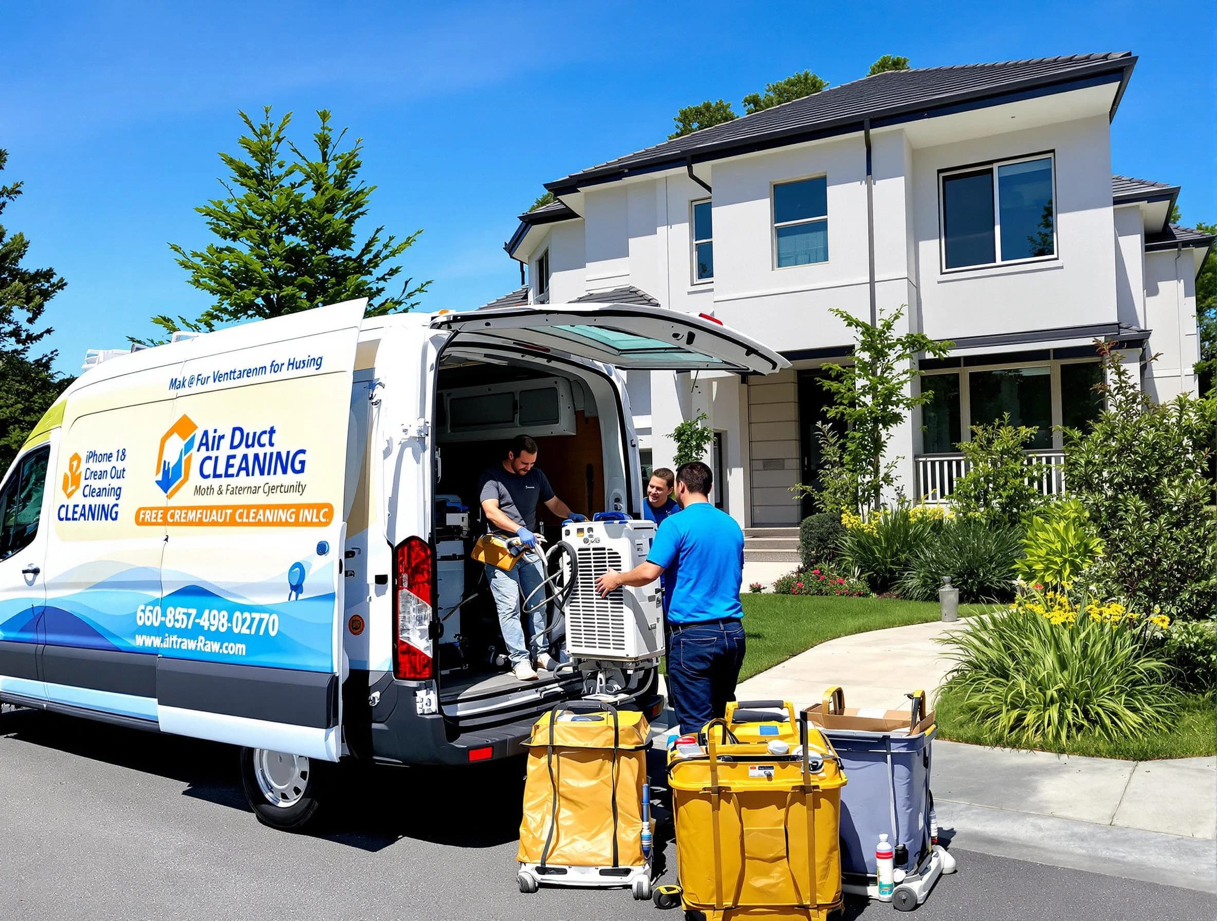 Danvers Air Duct Cleaning technician performing professional air duct cleaning in Danvers