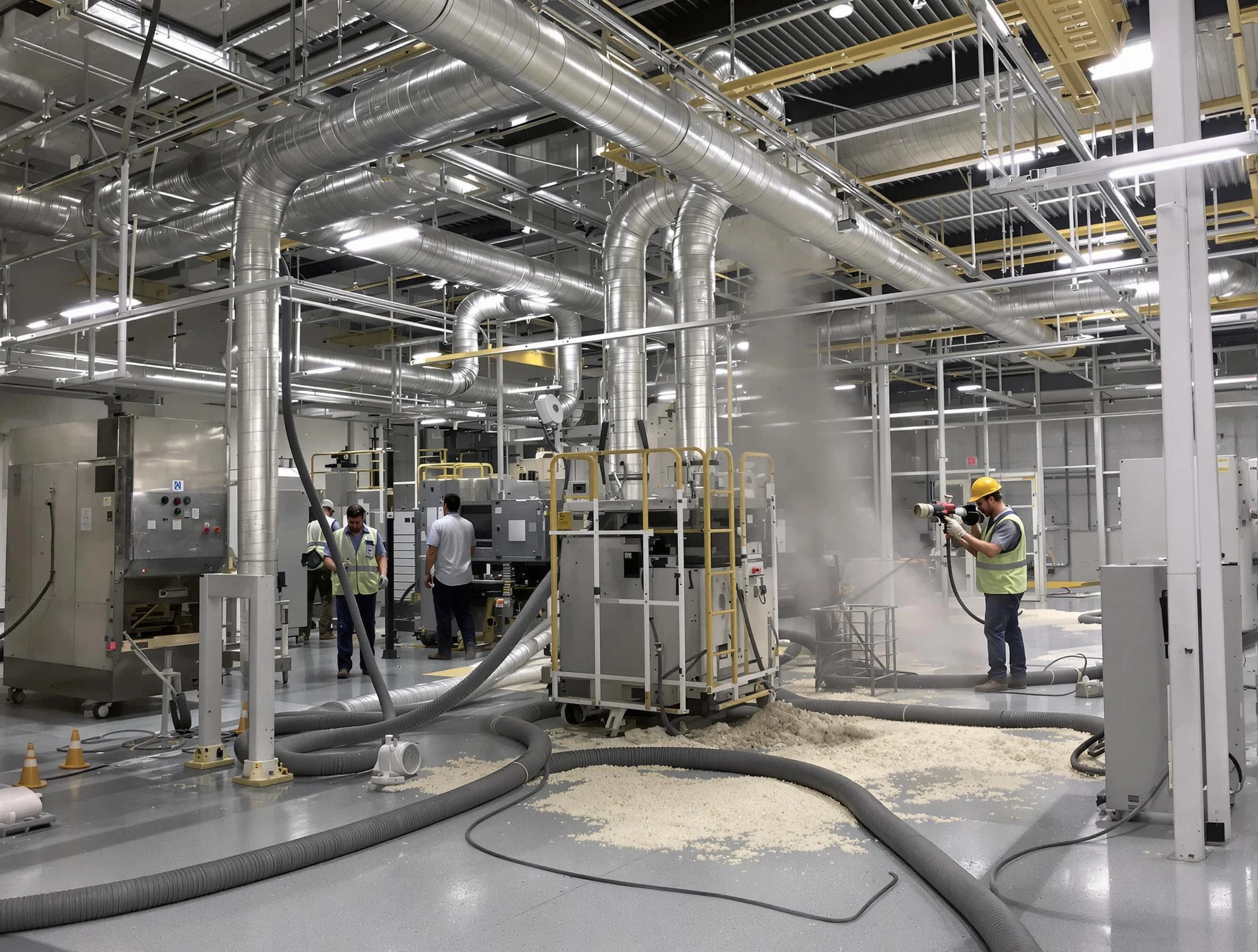 Heavy-duty industrial duct cleaning by Danvers Air Duct Cleaning in Danvers