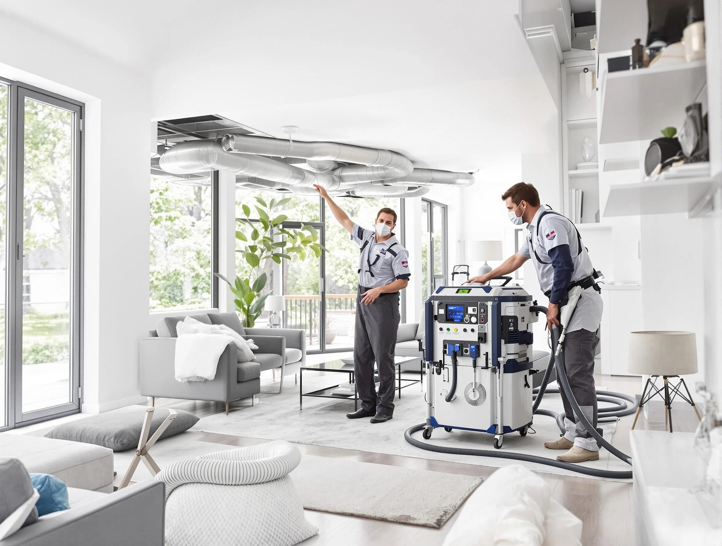 Danvers Air Duct Cleaning professional conducting pure air duct cleaning with state-of-the-art equipment in Danvers