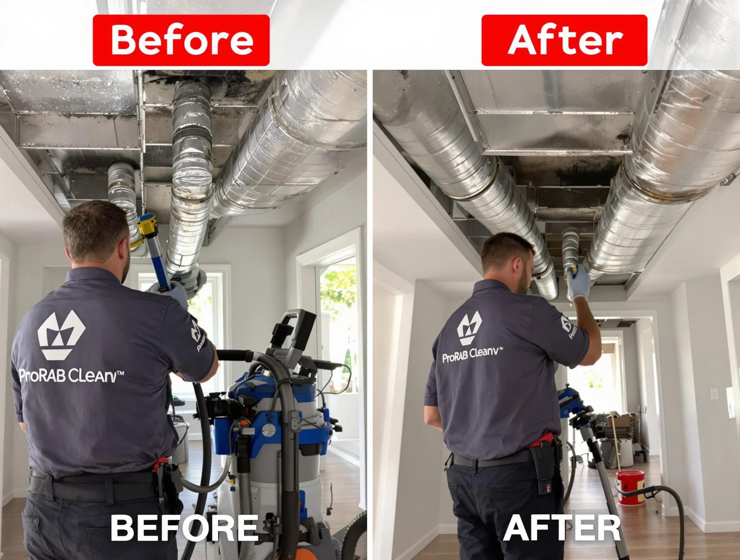 Danvers Air Duct Cleaning expert performing thorough residential duct cleaning in a Danvers home