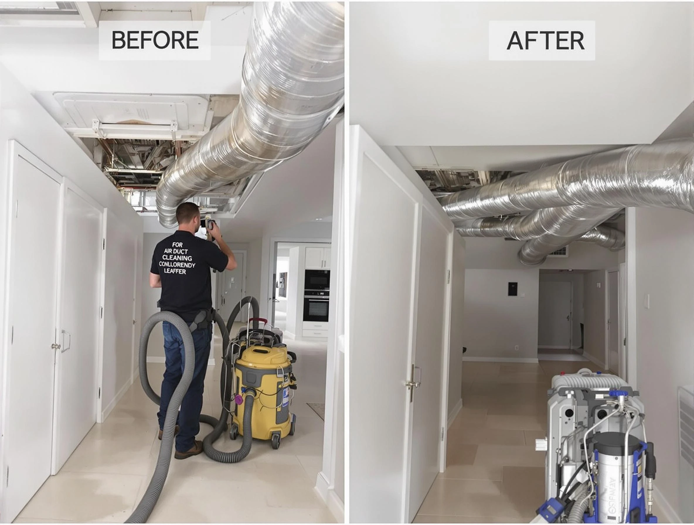 Danvers Air Duct Cleaning professional performing thorough air duct cleaning in Danvers