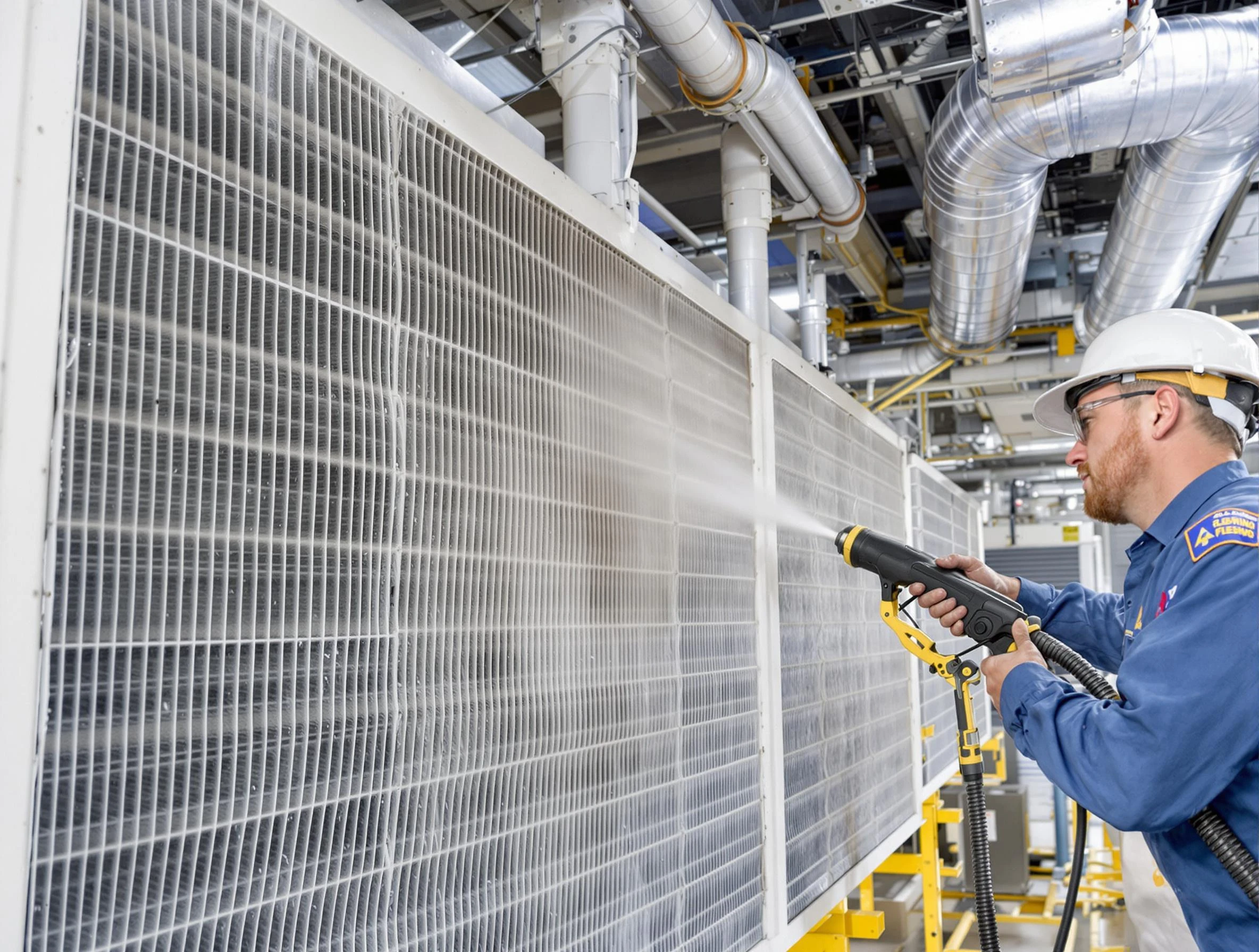 Professional commercial coil cleaning by Danvers Air Duct Cleaning in Danvers